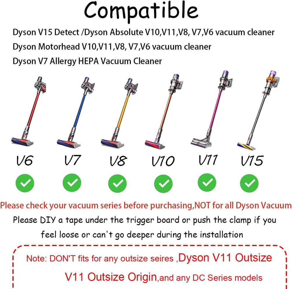 REEYEAR Power Button On/Off Control Clamp Compatible with Dyson Absolute/Motorhe