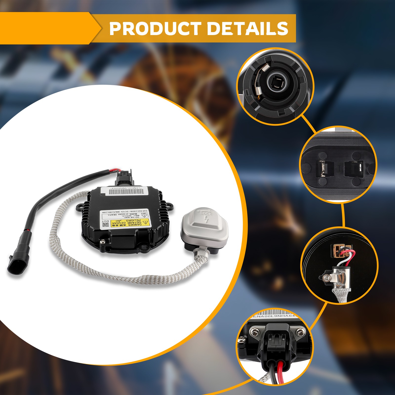 HID Xenon Headlight Ballast Control Module & Igniter & Bulb For Infiniti Nissan