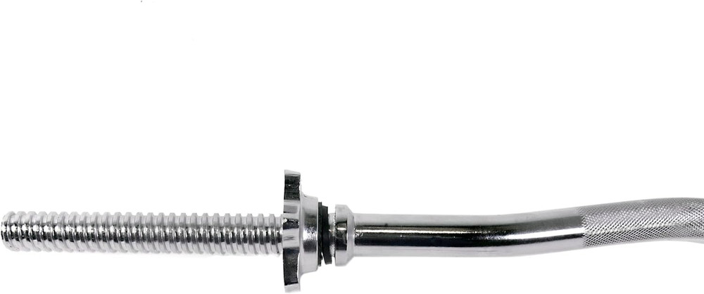 Standard 1-Inch Threaded Curl Bar with Collars