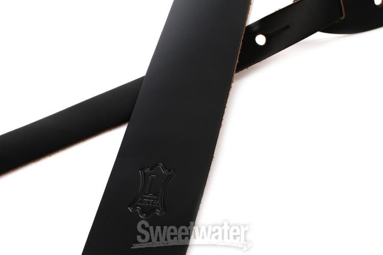 Levy's M12 Chrome-Tan Leather Guitar Strap - Black