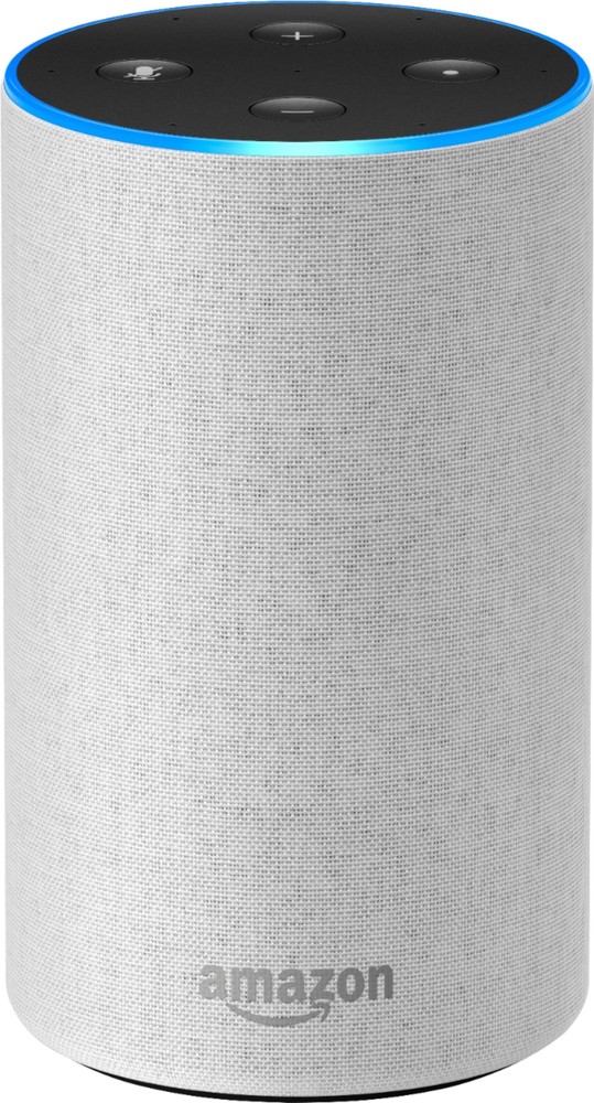 Amazon Echo 2nd Gen Smart Speaker Alexa and Dolby processing Sandstone Fabric