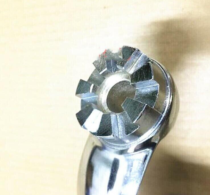 Milling Machine New Part- Elevating Knee Crank Handle For Type 7-teeth