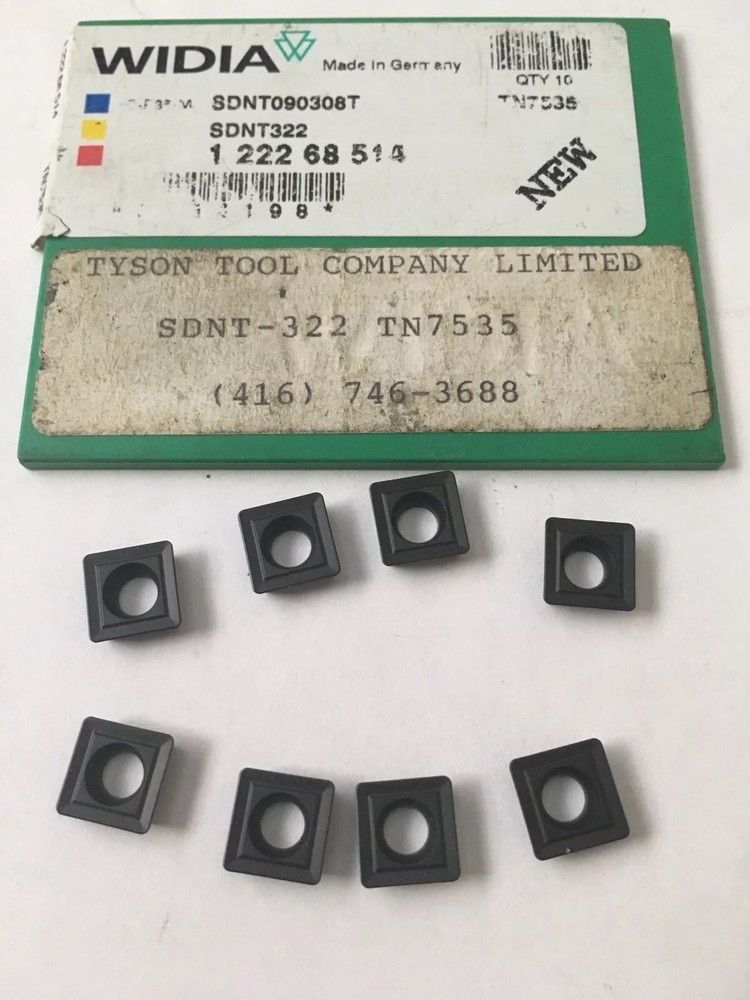 Widia Carbide Inserts SDNT-322 TN7535 Quantity 8