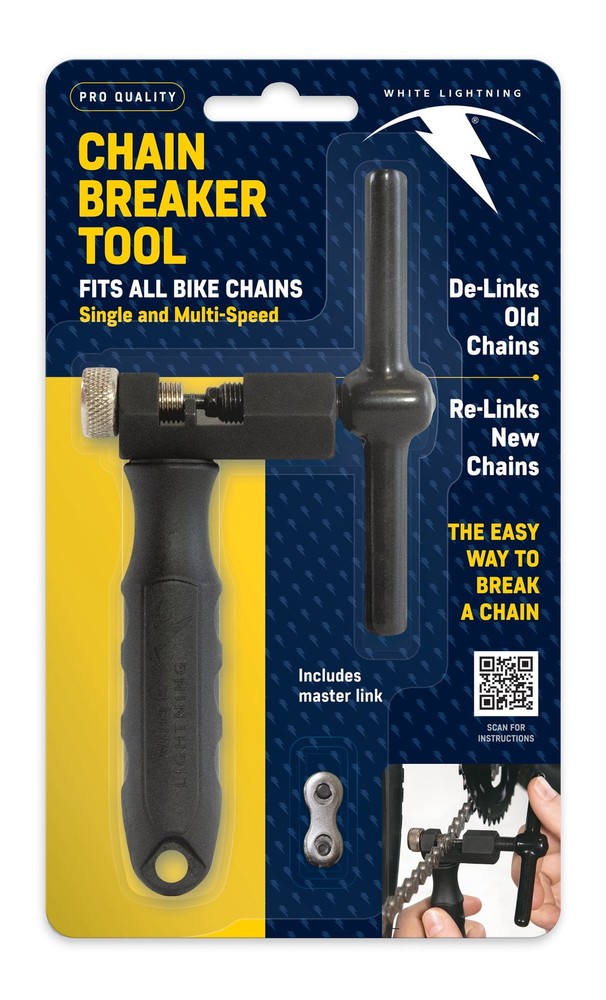 Professional White Lightning Chain Breaker Tool Cycling Essential