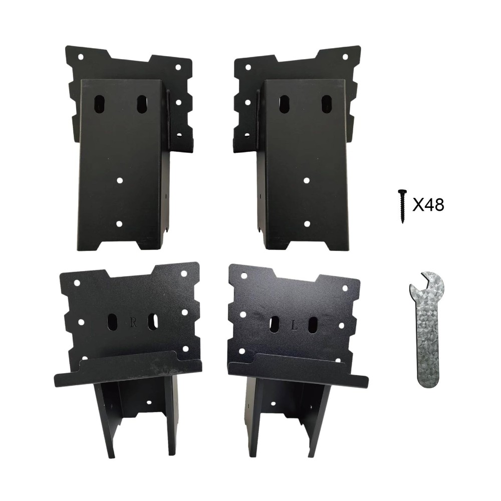 4x4 Outdoor Multi-Use Angle Brackets,Platform Bracket for Hunting Blinds, Sho...