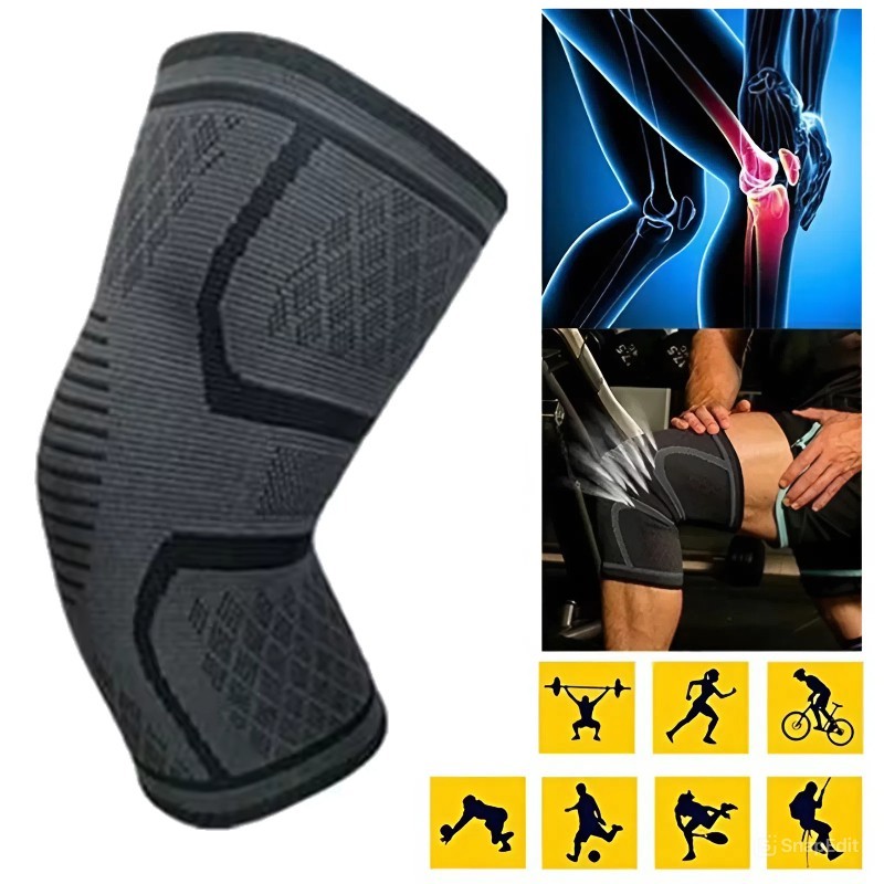 Knee Sleeve Compression Brace Support For Sport Gym Joint Pain Arthritis Relief
