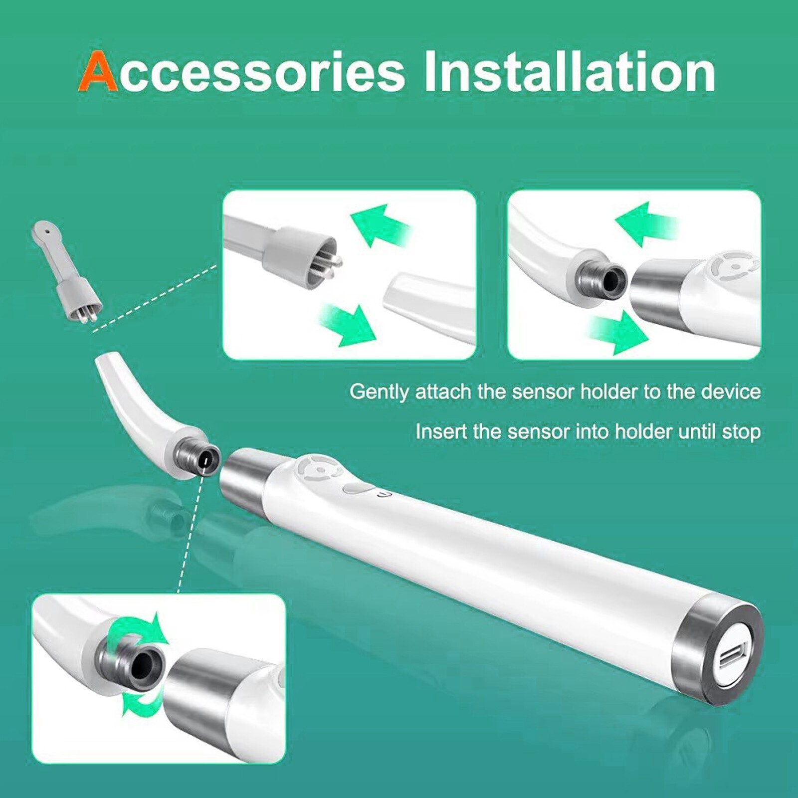 Dental Implant Locator Detector 360°Rotating Spotter Sensor+3Pcs Sensor USA