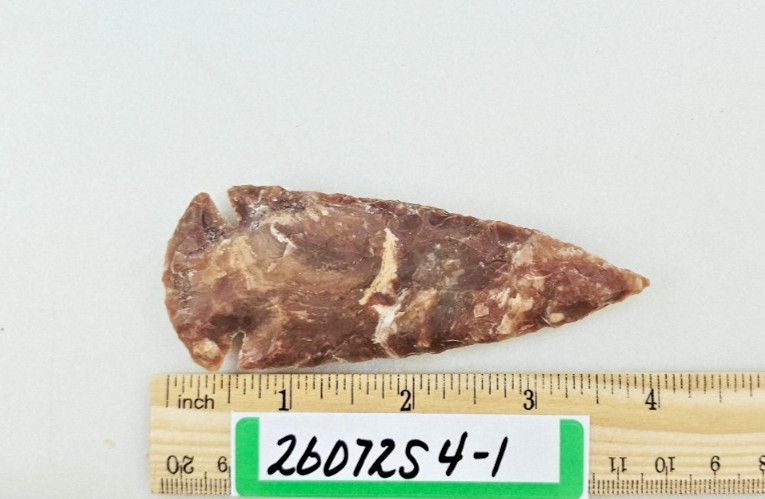 4" Spearhead - Lance Head - Drill Point - Hand Knapped Agate