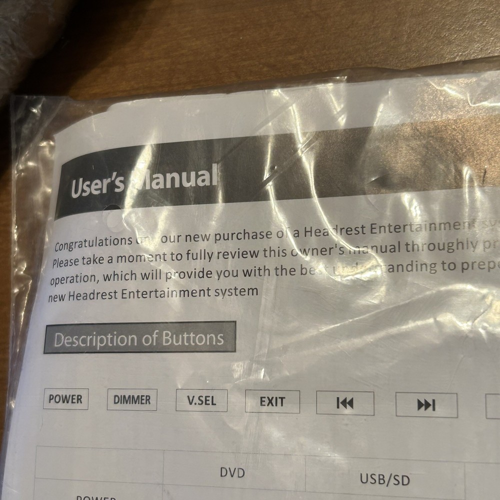 Soundstream VHD-70CC Remote Control AV Input Cable Replacement - NOS