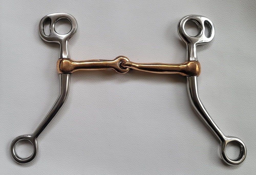 Tom Thumb Snaffle Bit Copper Mouth
