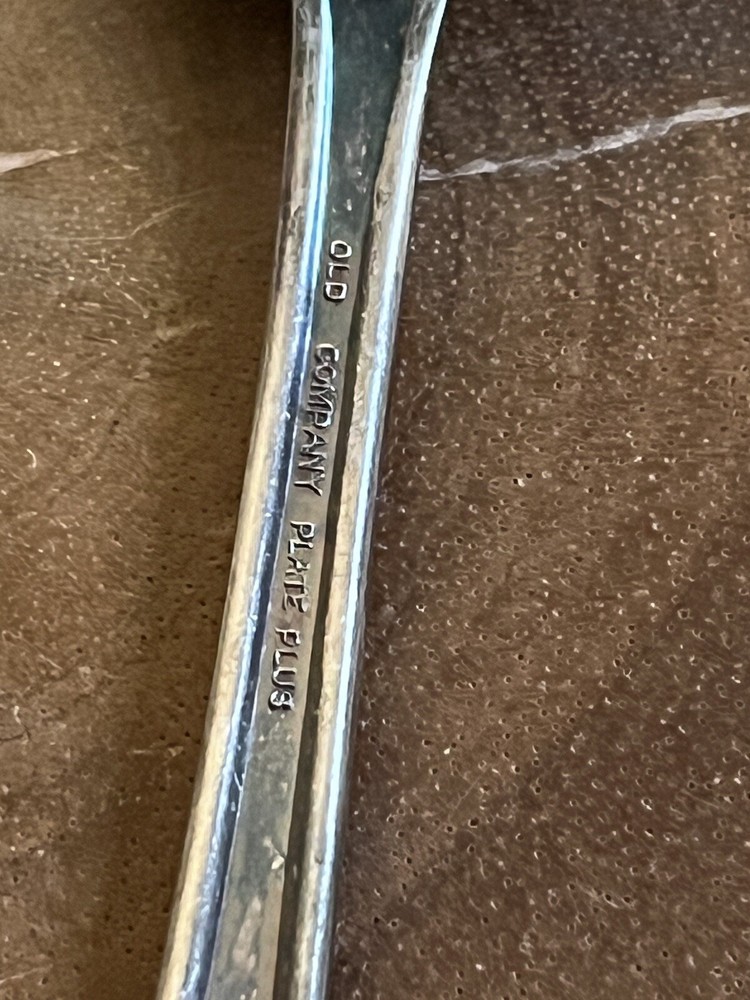 Old Company Plus Silver Plated Two Spoons One Has Silver Layer Defect See Pics