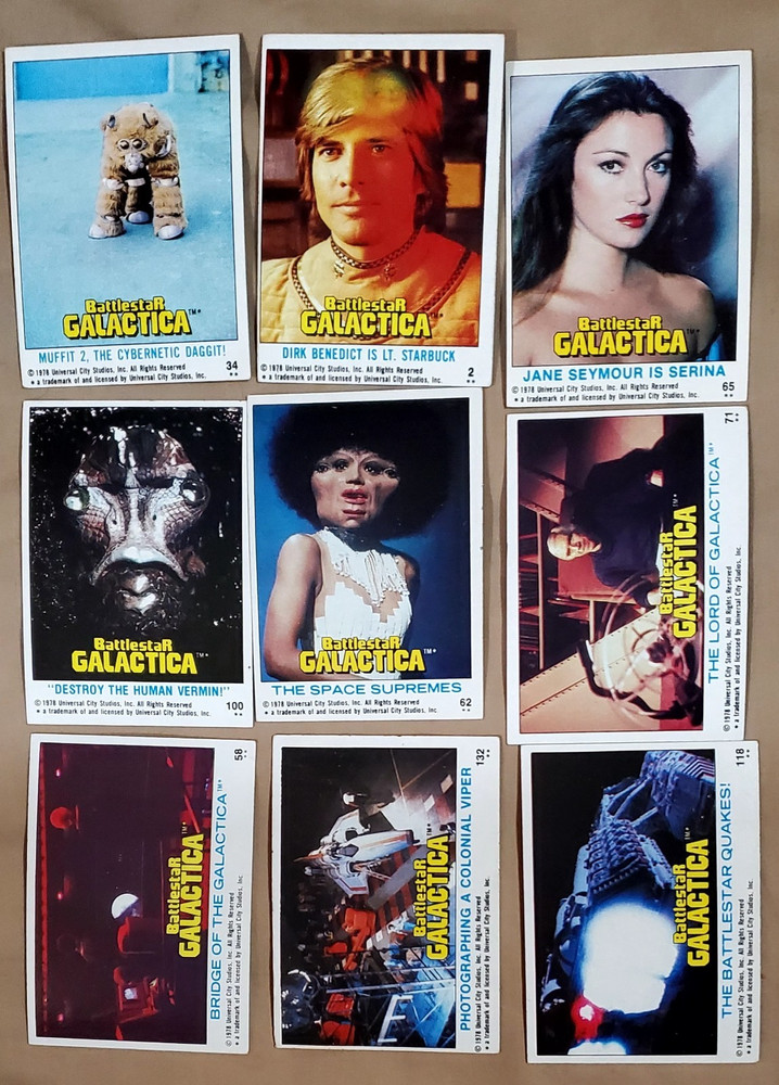 97 (ninety-seven) 1978 Universal Studios Battlestar Galactica INCOMPLETE SET
