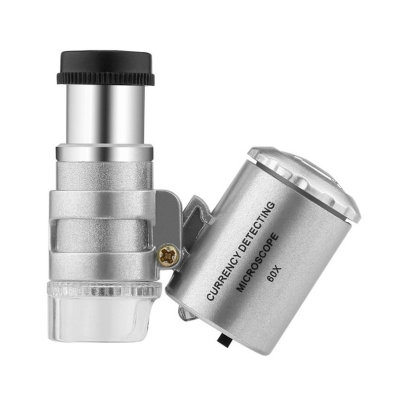 Portable Microscope with 60X Magnification Scratch-Resistant Lens for Hobbyists