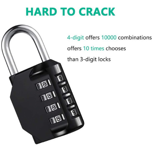 Combination Lock Resettable 4 Digit Padlock with Combination, AIHYTU Waterproof