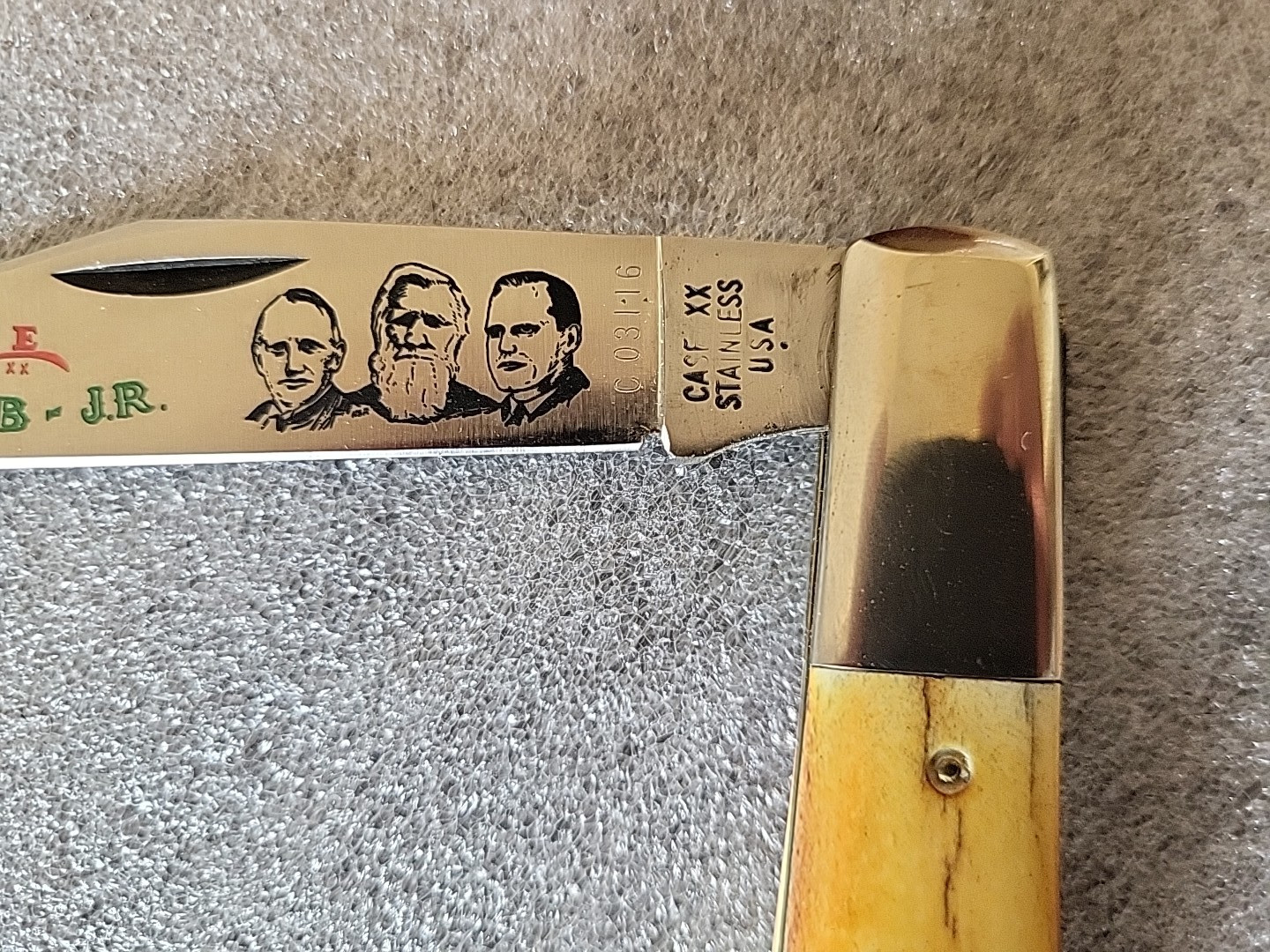 VINTAGE CASE XX 5143 SSP LTD PRODUCTION FOUNDERS STAG KNIFE in DISPLAY CASE