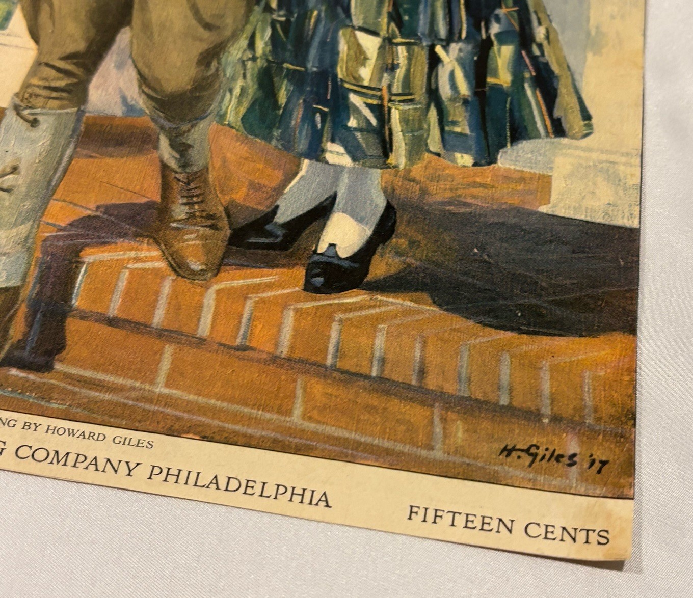 VTG Ladies Home Journal 1917 Howard Giles Soldier Art Ephemera Magazine Cover