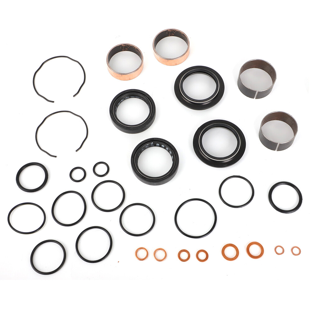 Fork Bushing Dust Oil Seal Rebuild Repair Kit For 91-09 Suzuki GSXR750 / GSXR600