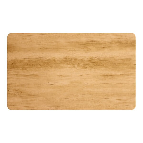 36" x 60" Rectangular Restaurant Table Top with Maple Laminate Top Finish