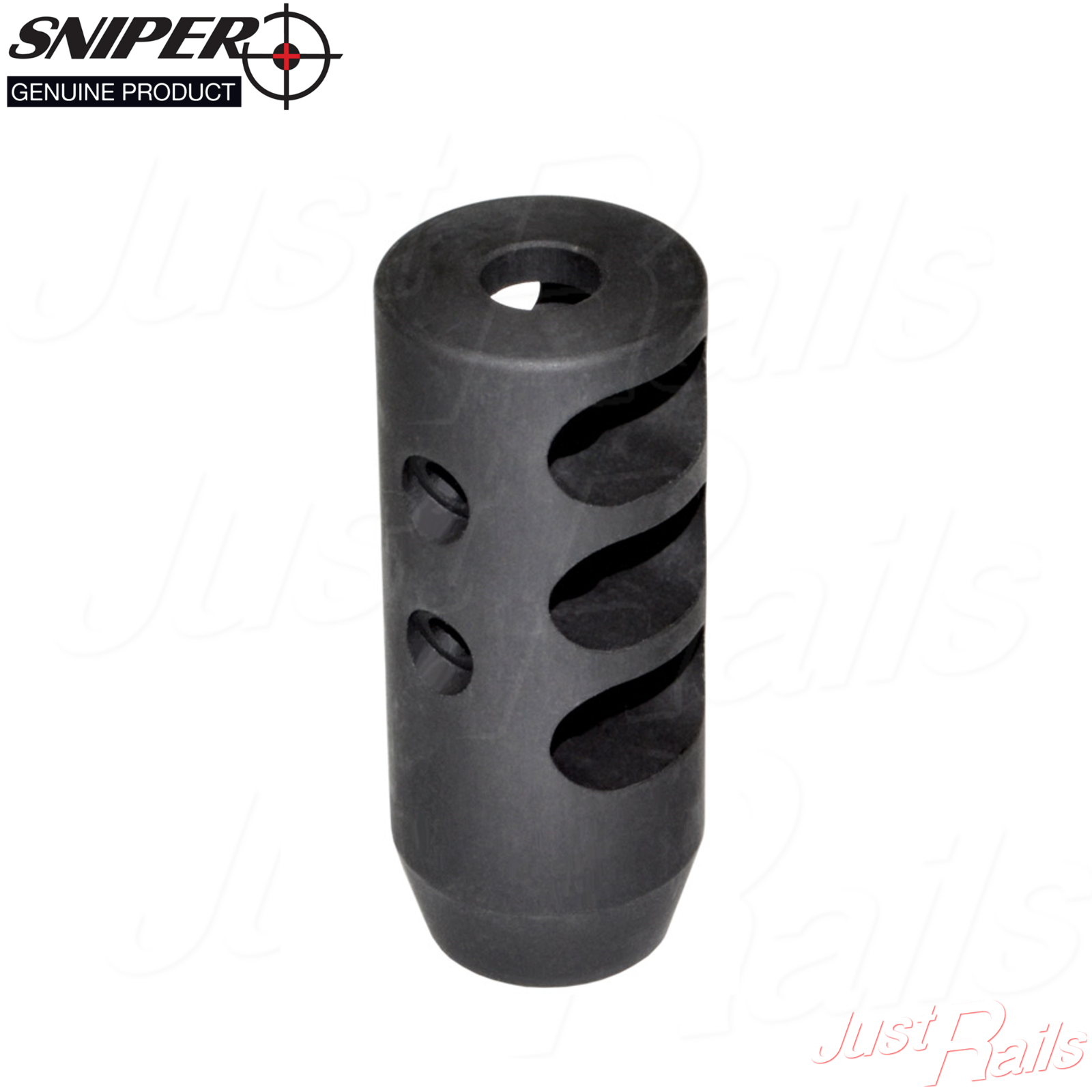 Steel Muzzle Brake .308 / 7.62 5/8"x24 Recoil Compensator Jam Nut + Crush Washer
