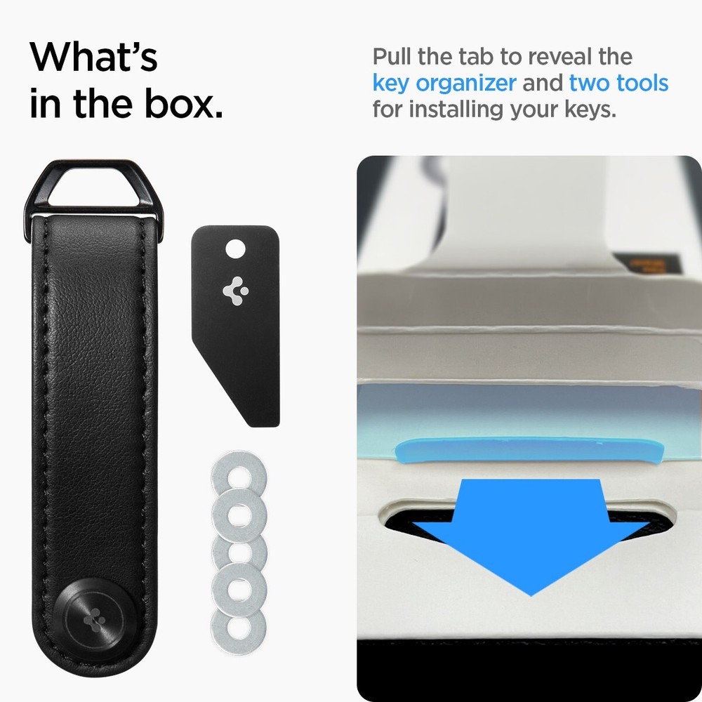 Key Holder Organizer | Spigen [Valentinus] Leather