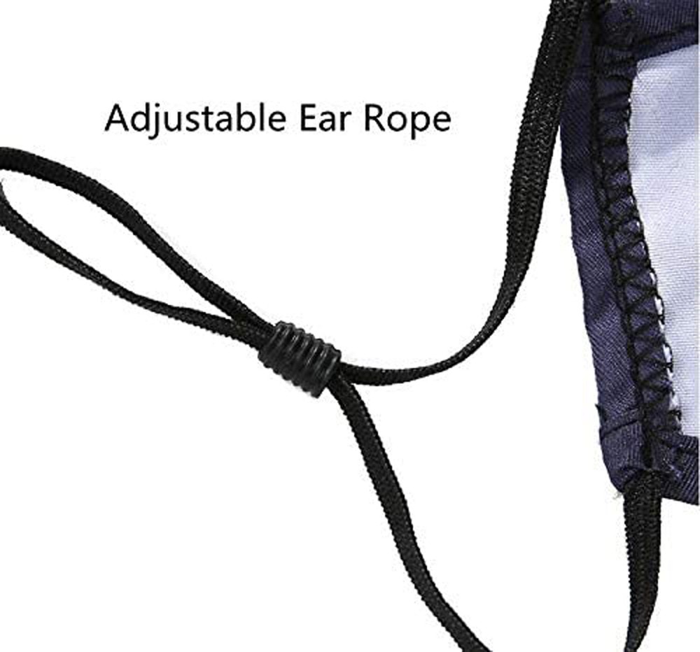 Reusable Cotton Cloth Face Mask w/ 2 filter inserts: Fully Adjustable, Washable