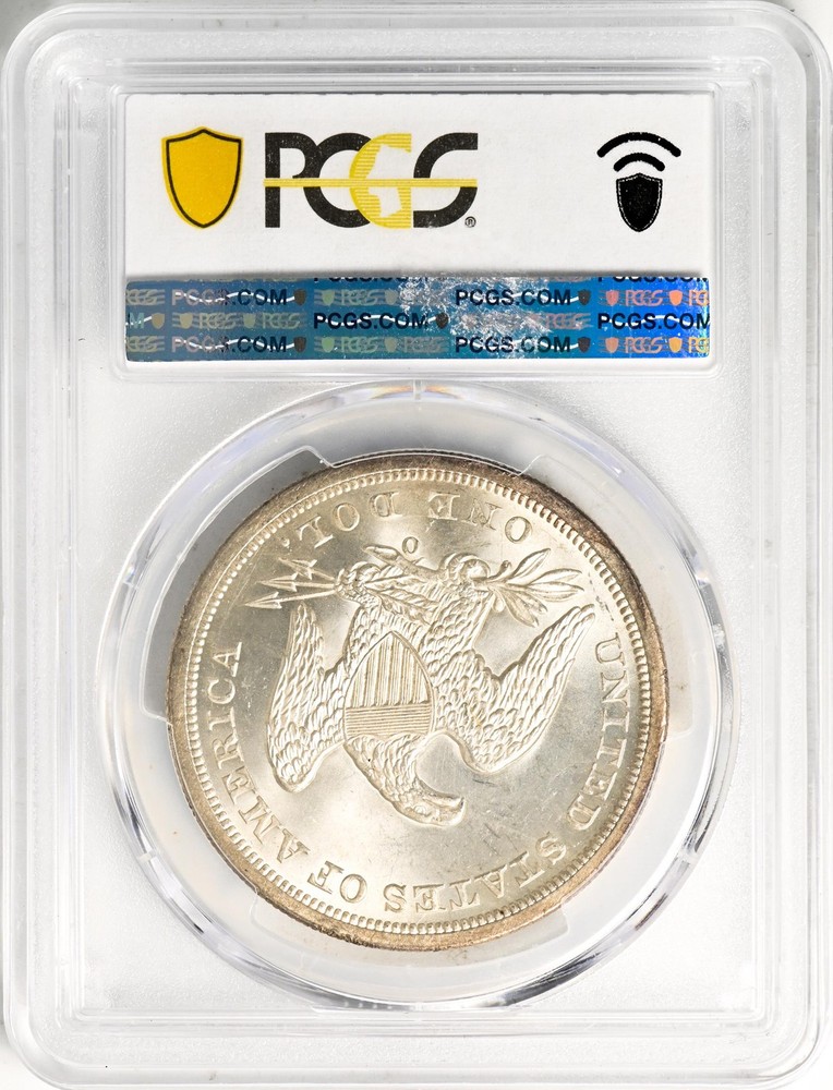 1860-O LIBERTY SEATED S$1 PCGS MS 65