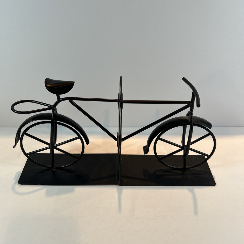 Metal Bicycle Bookend holders Excellent Condition