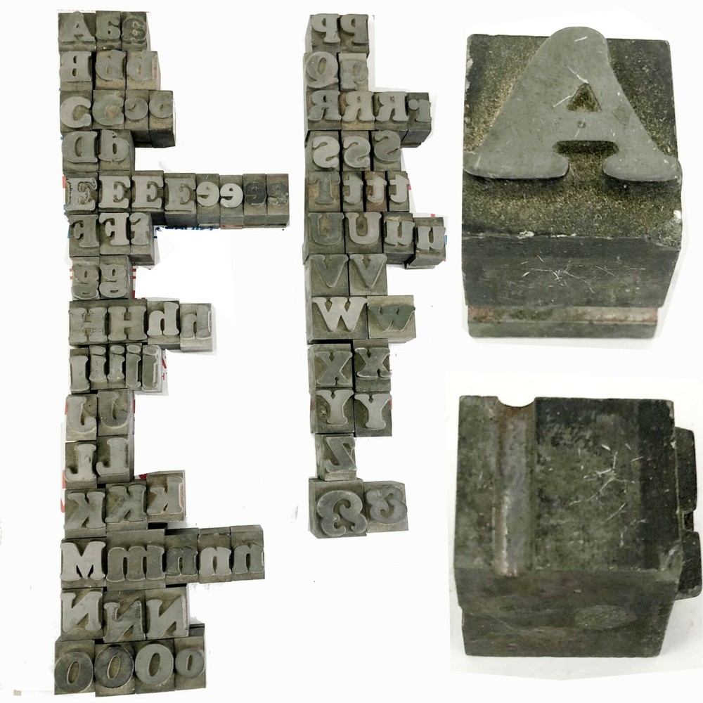 KINGSLEY KWIKPRINT STAMPING MACHINE TYPE LARGE LETTER SET