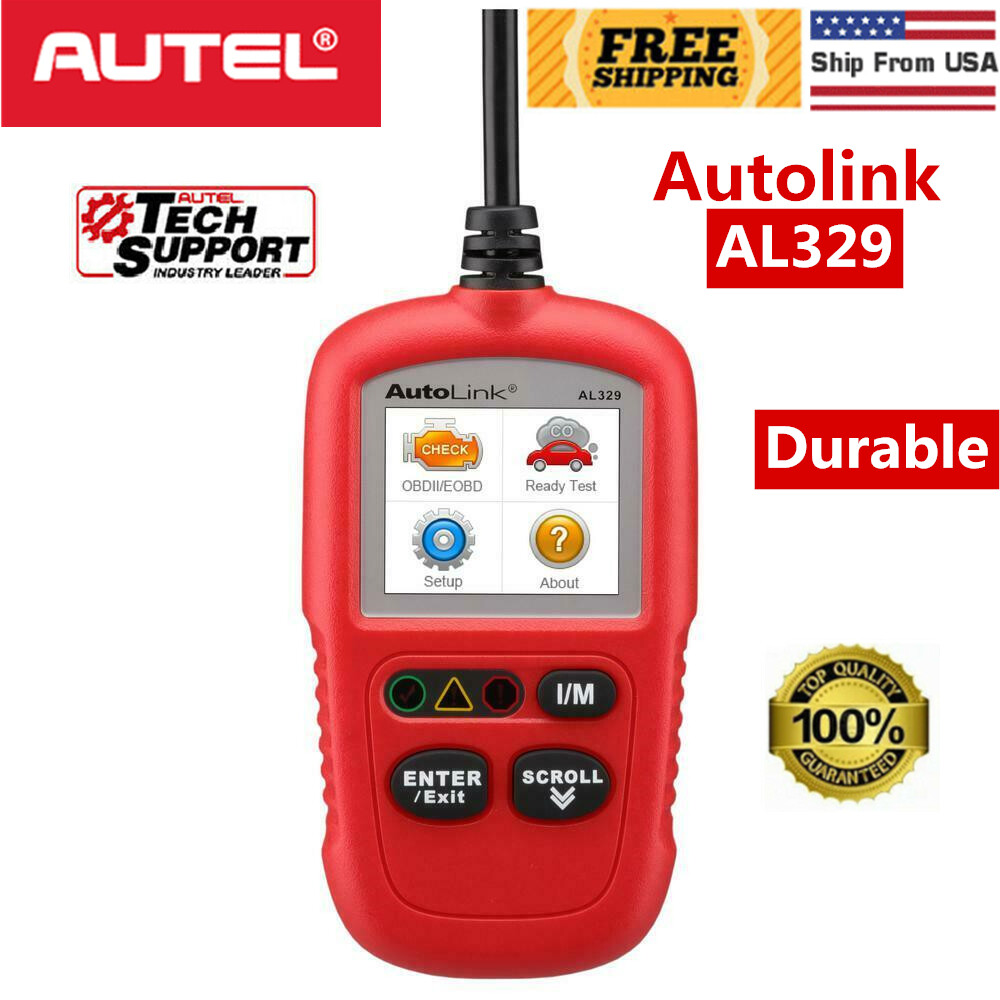 New Autel Autolink AL329 OBD II Code Reader Scanner Diagnostic Tool OBD2 Scanner