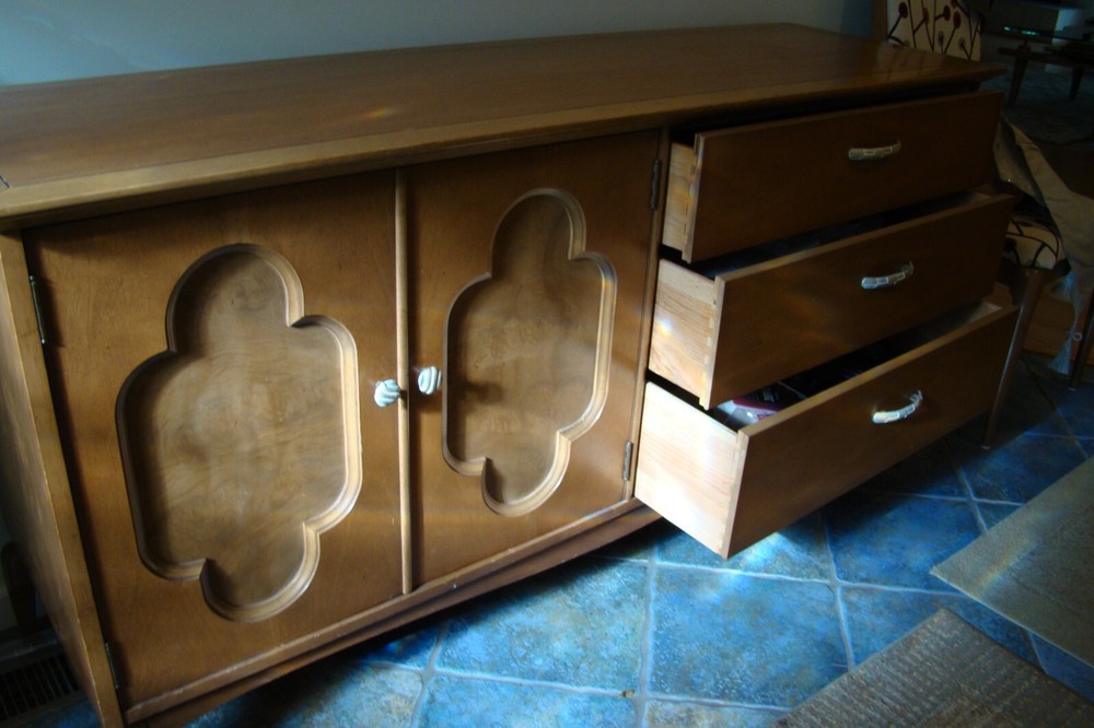 Vintage Beechwood Credenza