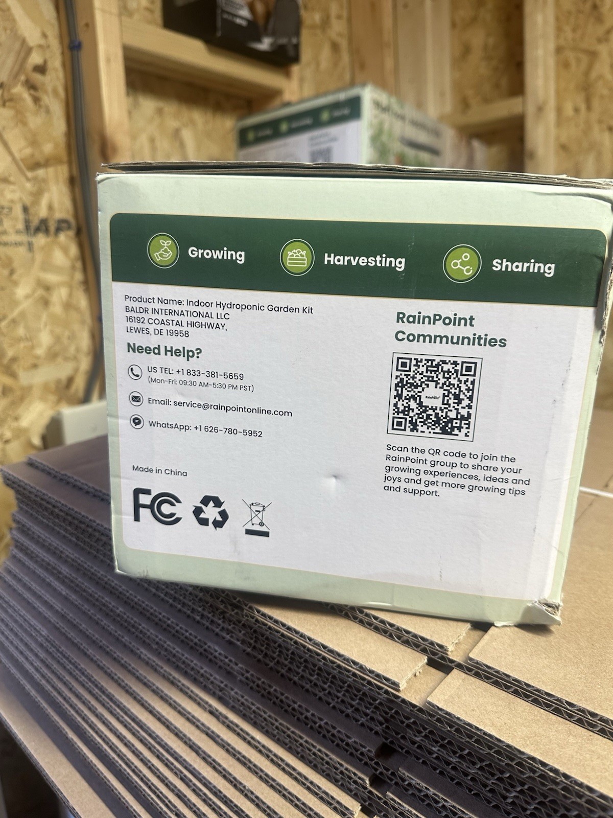 RAINPOINT Indoor Hydroponics Growing System13 Pods Hydroponic Garden Open Box