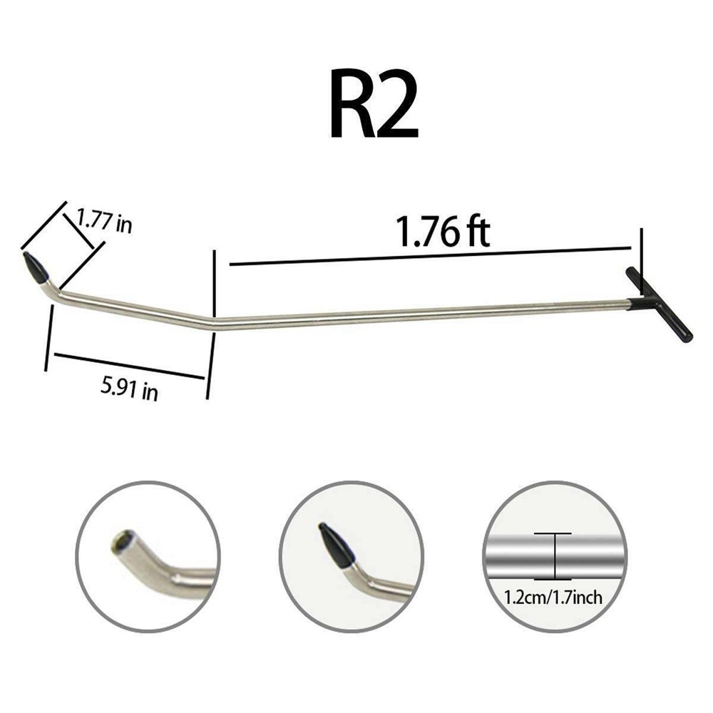 5 pcs Car Dent Repair Kits Paintless Puller Rods Removal Tools auto body
