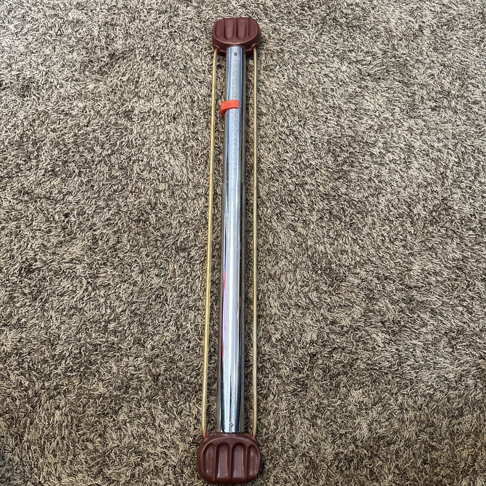 Vtg 1978 Macho Power Powermeter Dynamic Classic Exercise Bar Brown Power Meter