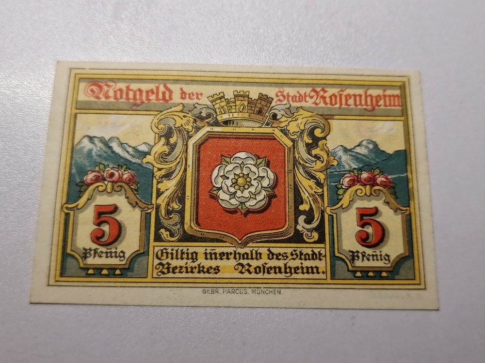 5 Pfennig 1921 Excellent Condition Old BANKNOTE Germany