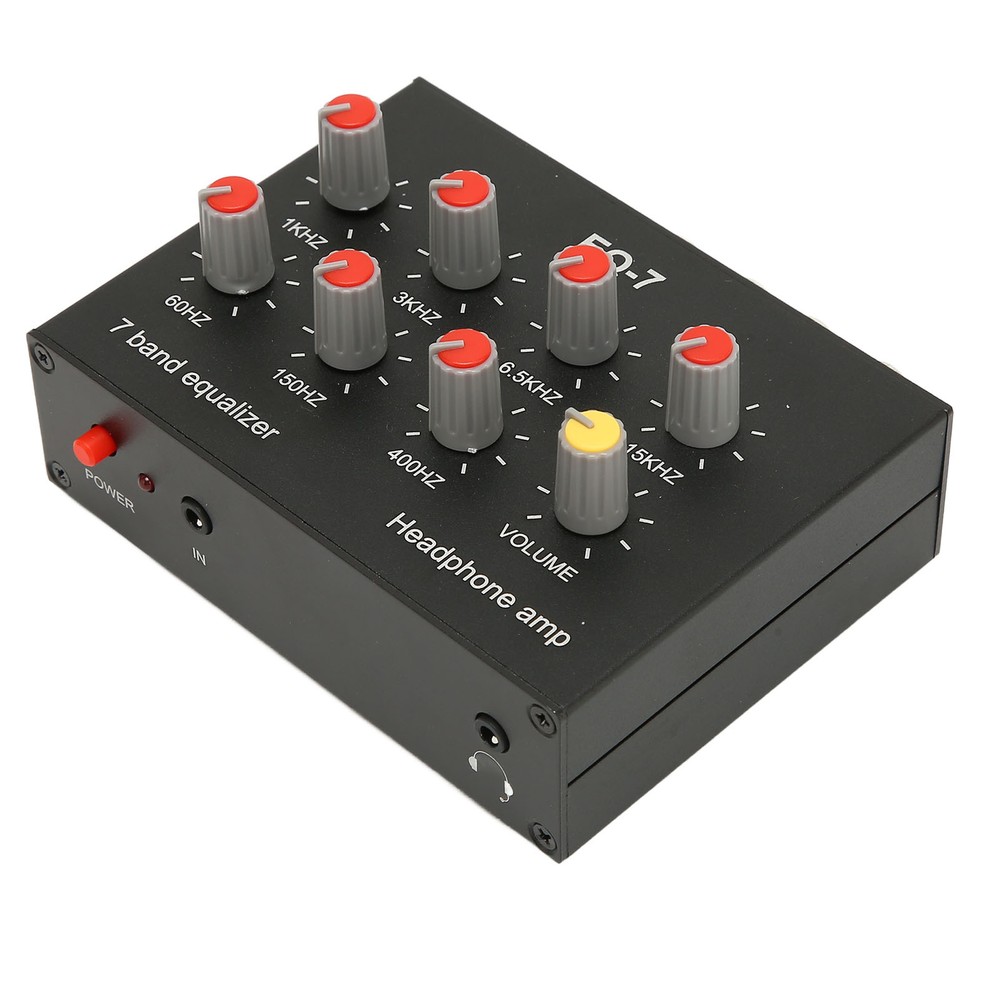 7 Band Sound Equalizer Output Input 7 Band Equalizer High Bass Adjustment