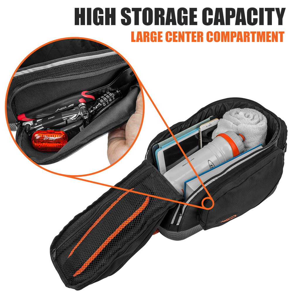 Ibera Bike Trunk Bag Rear Carrier Rack(Non Disc Brake Mount) Combo Quick-Release