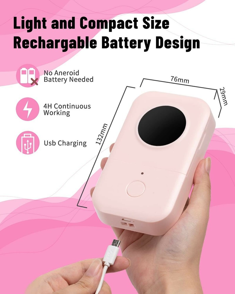 Wireless D30 Mini Pocket Bluetooth Thermal Paper Printer Label Sticker Notes