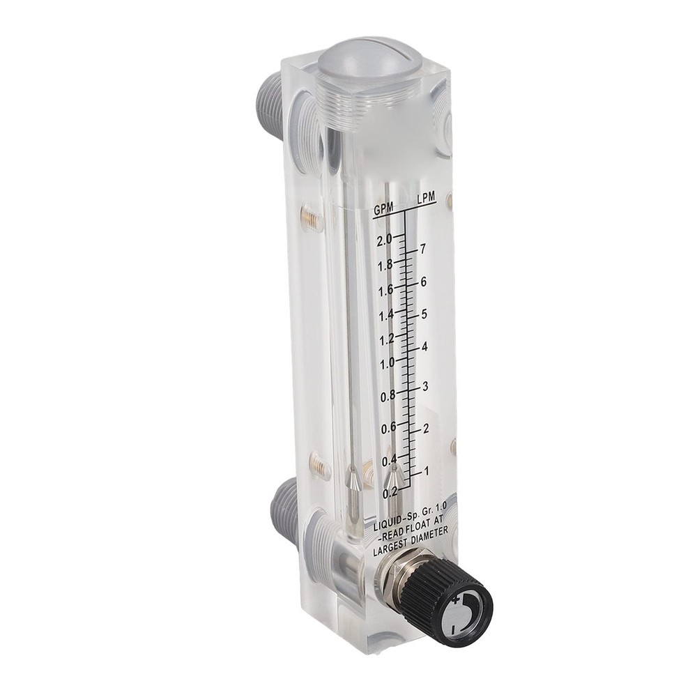 Water Meter Panel Type Flowmeter 1/2in Male Thread and 1/4in Female Thread Dj...