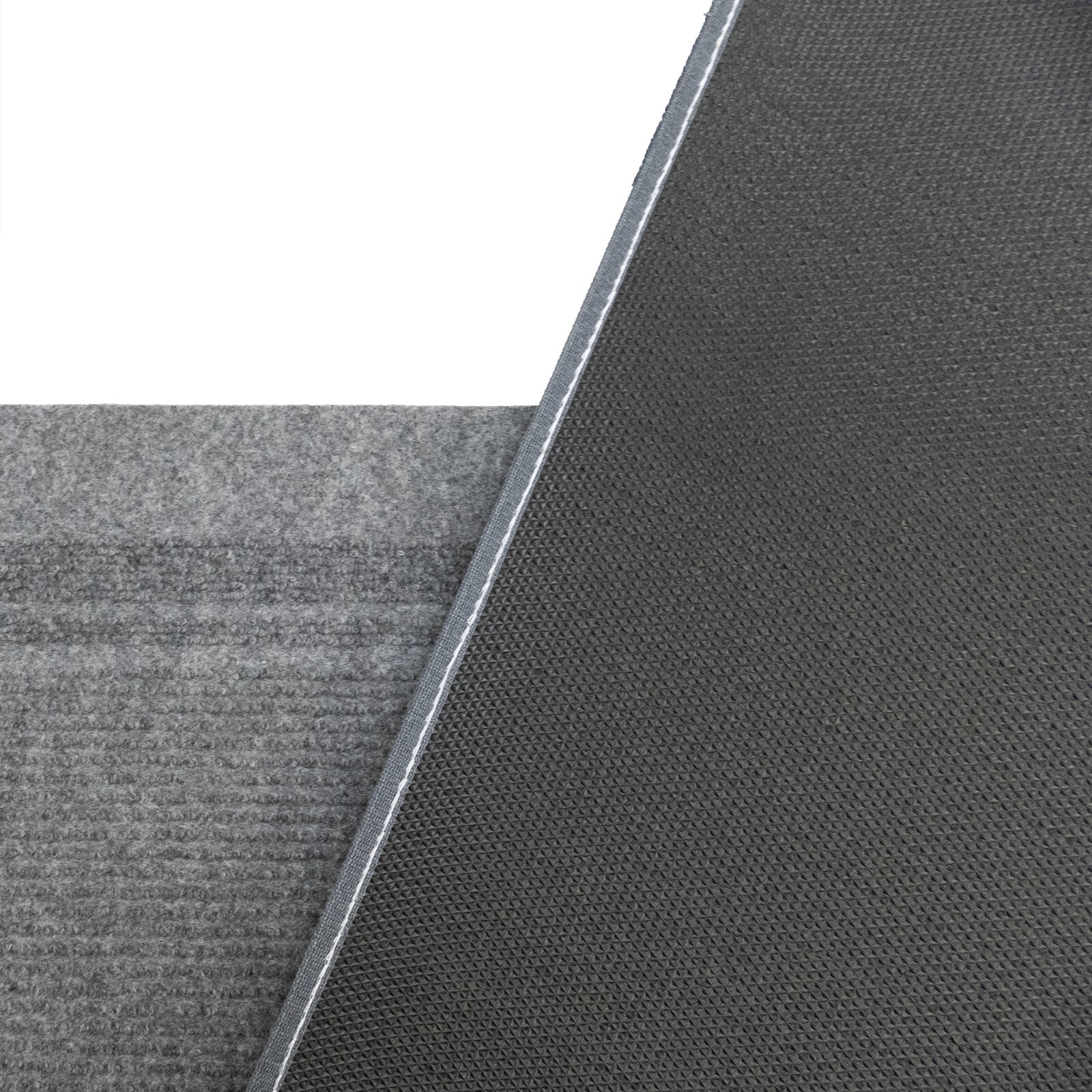 Anti Slip Light Weight Low Profile Gray Rug Runner Hallway Office Outdoor