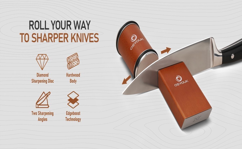 Knife Sharpener Tool Rolling Knife Sharpeners Kit Knife Sharpening with Diamonds