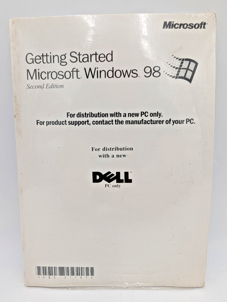 Getting Started Microsoft Windows 98 Second Edition for Dell PC - CD & Booklet