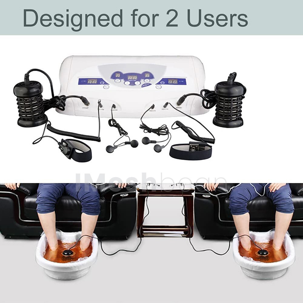 New Dual Ionic Foot Detox Machine Foot Bath Chi SPA Array Health Care US