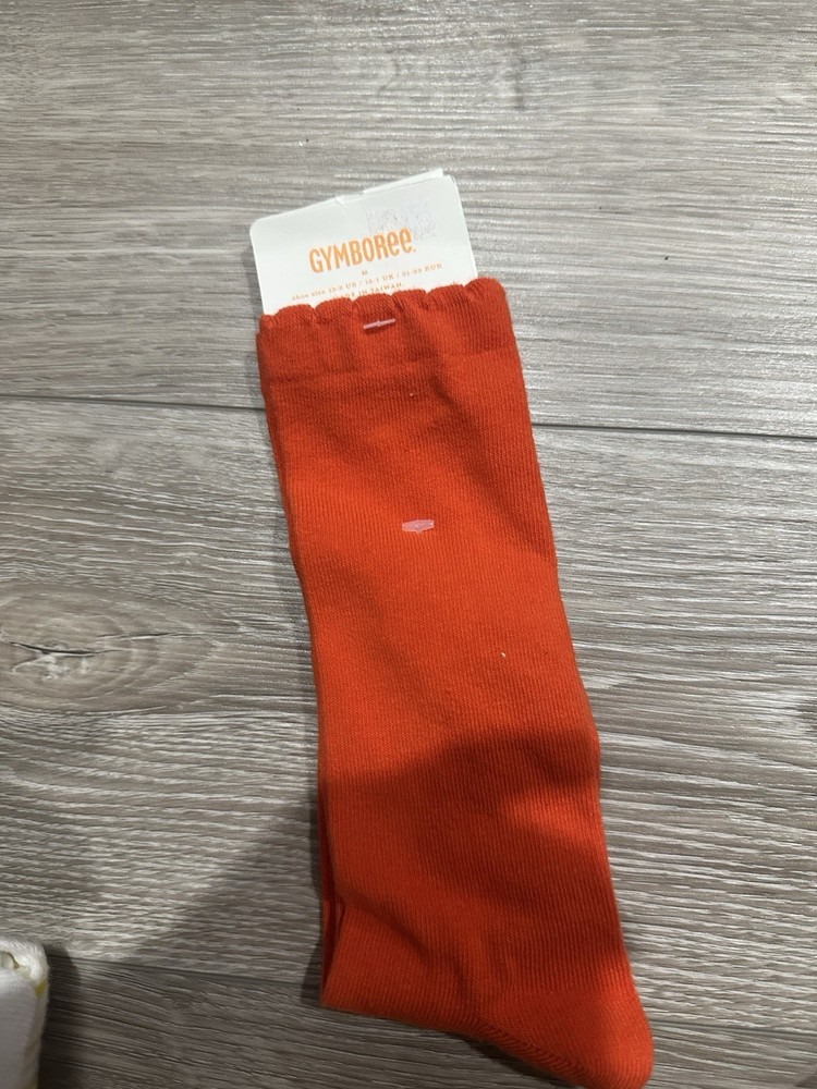 NWT Gymboree Prep Perfect Fall Orange Socks Size M