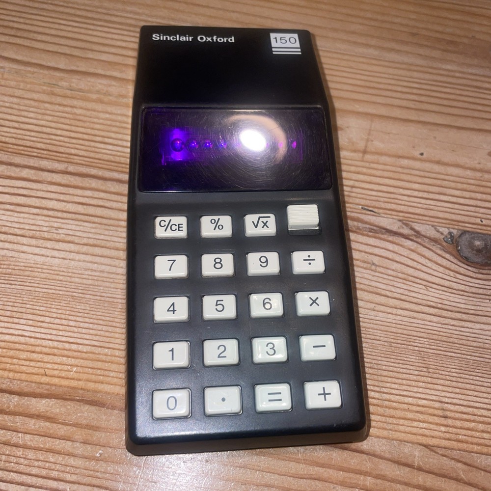 Vintage Sinclair Oxford 150 arithmetic Calculator