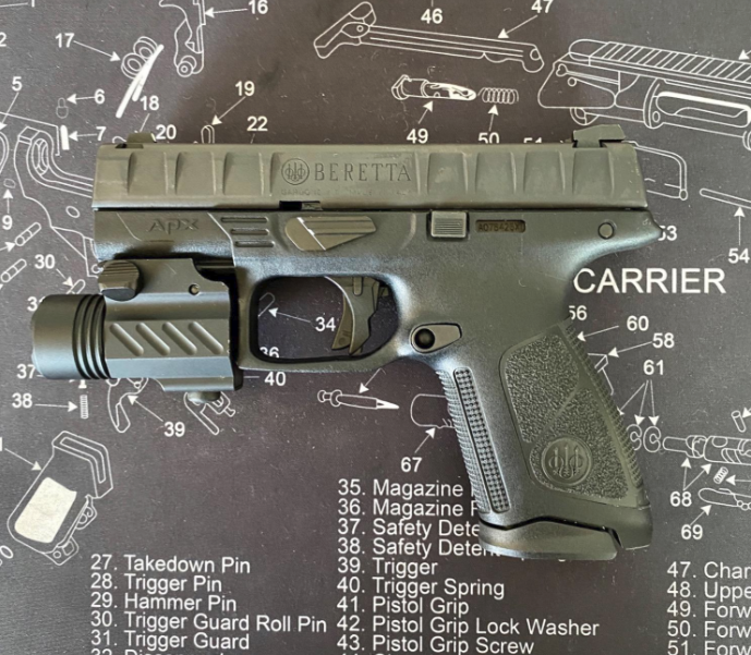 Compact 400 Lumen Flashlight For TAURUS PT111 G2 G2C Pistol