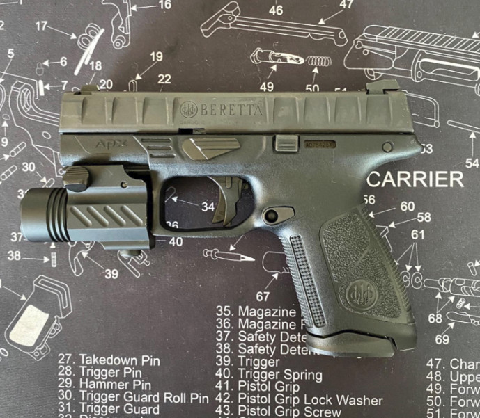 PL200-A Compact 400 Lumen Flashlight For TAURUS  PT111 G2 G2C Pistol