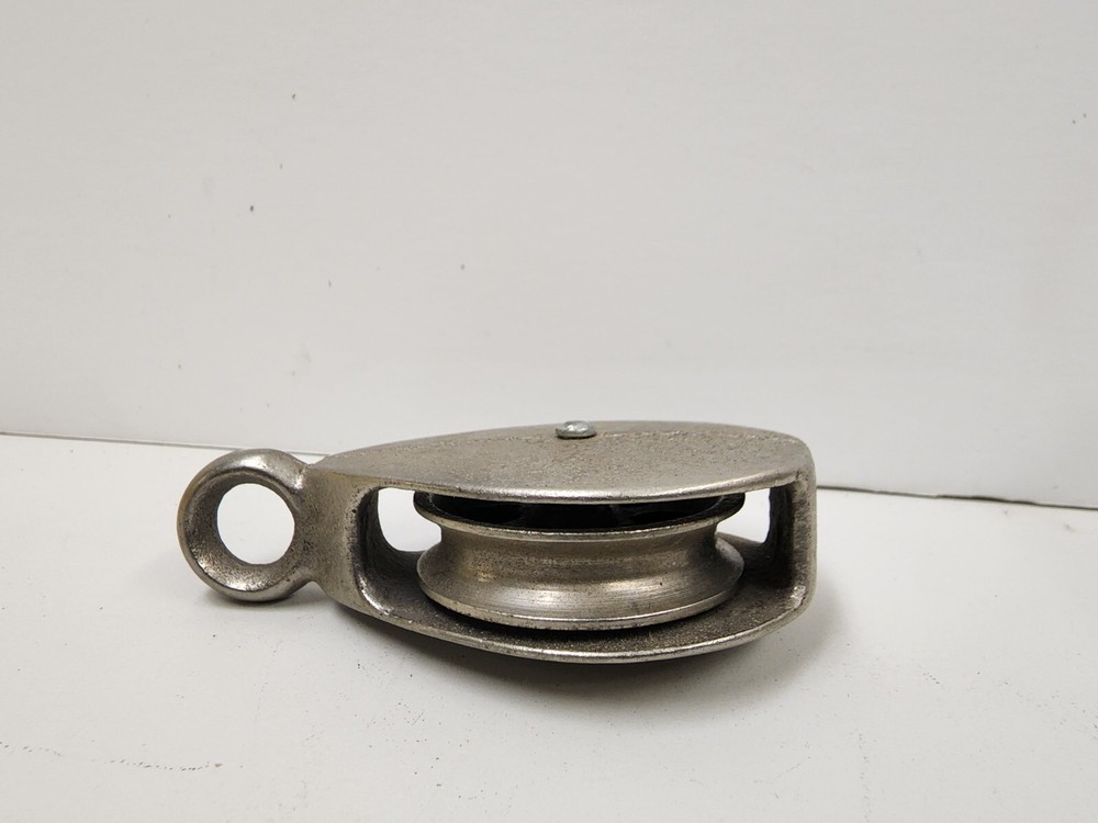 2" Vintage Galvanized Steel Single Block