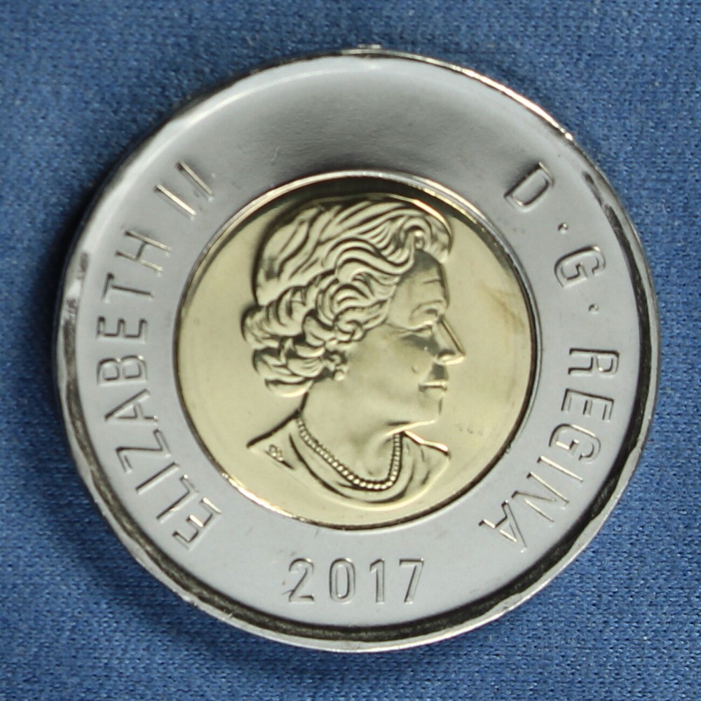 Canada 2017 Toonie 2$ (Classic Polar Bear Reverse) from Classic Mint Roll Set