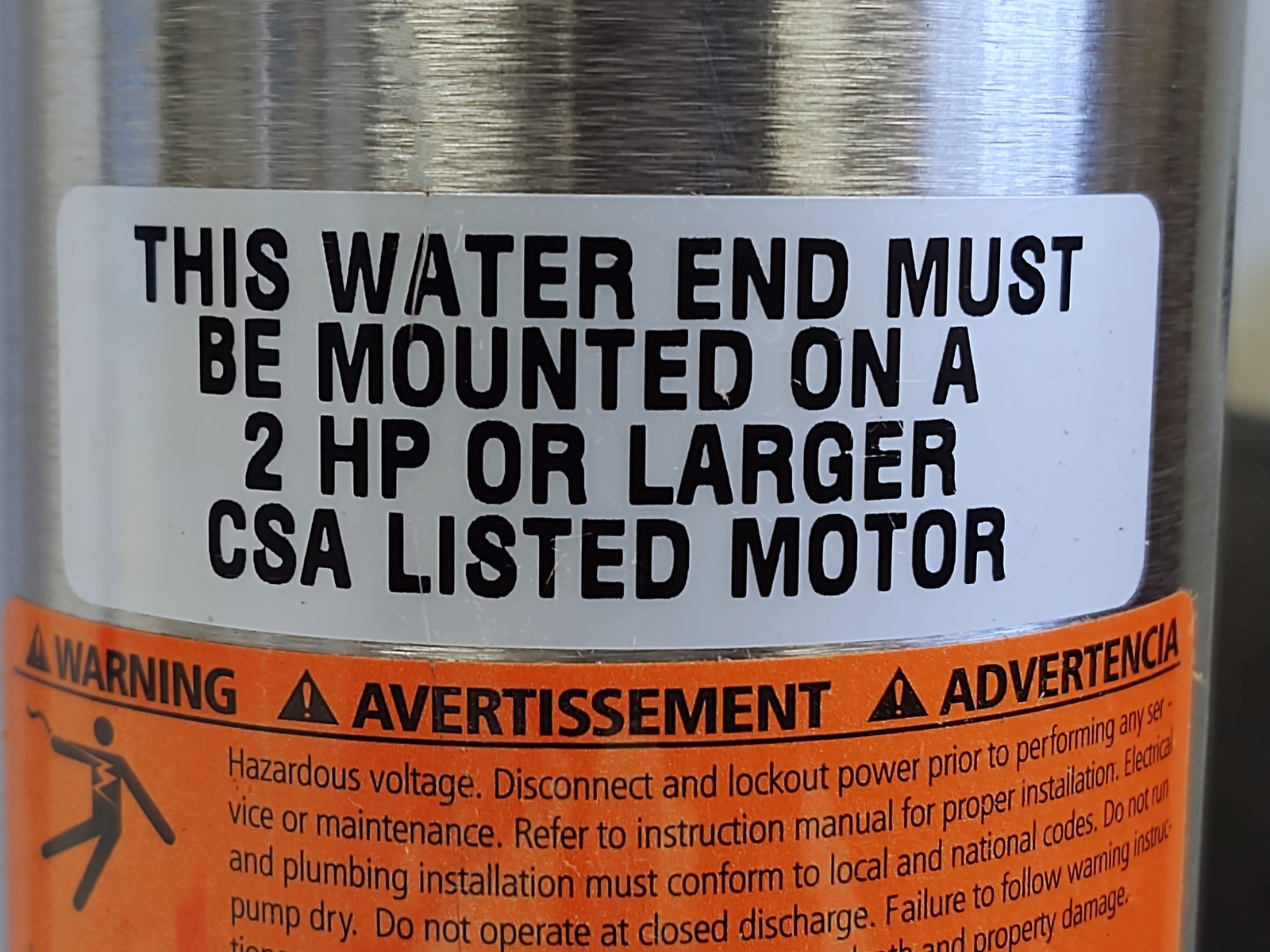 ITT 33GS20 Goulds 33 GPM 2 hp 4 in Submersible Pump