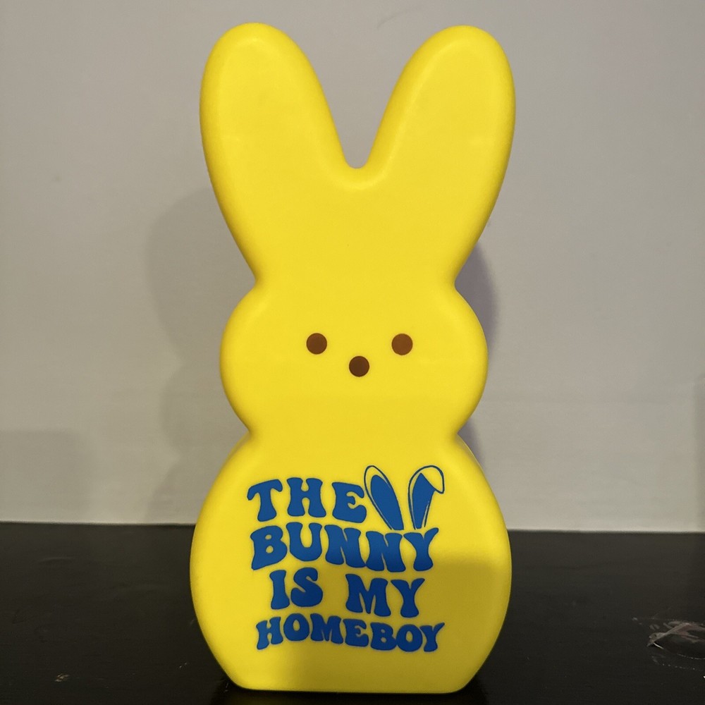Peeps Easter Blow Mold Light Up Yellow Bunny Peep Battery